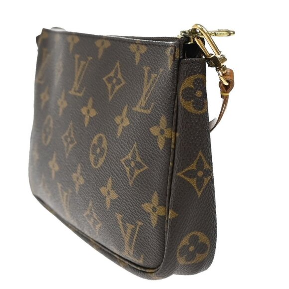 LOUIS VUITTON Pochette Accessoires Hand Bag Monogram Leather BN - Picture 4 of 16